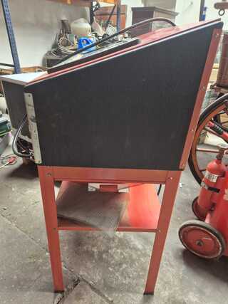 Straal cabine, rood